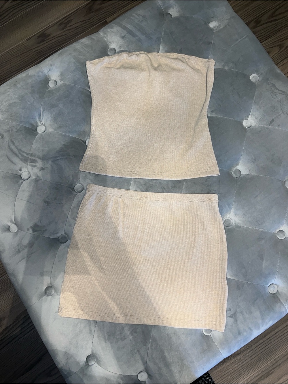 Two-Piece Mini Skirt Set - Picture 3 of 5